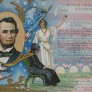 Antique Postcard President Abraham Lincoln Centennial Souvenir 1809 - 1909