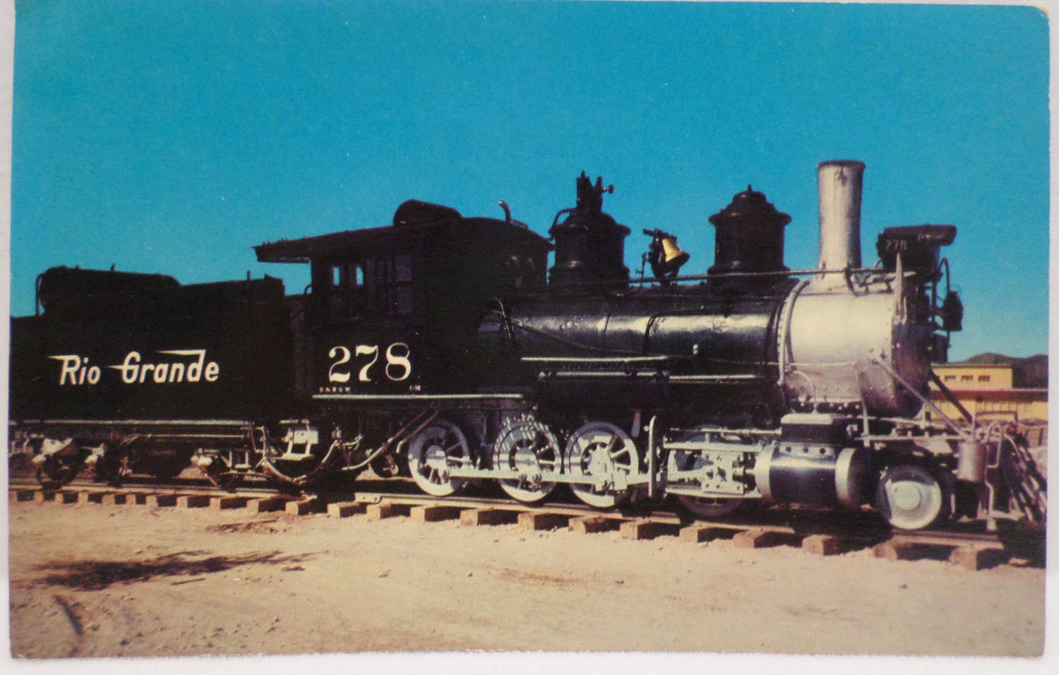 Real Photo Postcard 1383 Narrow Gauge Engine of the Rio Grande Railroad Unposted