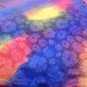 Womens Scarf Wrap Polyester Tye Dyed Multi Colored Vintage