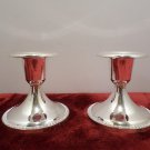 Candle Stick Holders Silver Plated by Santa's Workbench set of two new in box
