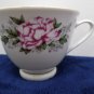 Fine China Tea Cup Pink Rose Decor Accented in 22K Gold Chinese Maker Mark