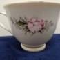 Fine China Tea Cup Pink Rose Decor Accented in 22K Gold Chinese Maker Mark