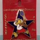 1984 Los Angeles Olympics Collector Pin Sam The Eagle Tennis Cloisonne New
