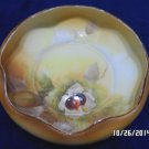 Noritake Nut Bowl Hand Painted Green Stamp Japan