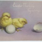 Antique Easter Postcard Baby Chicks Posted Divided