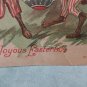 Antique Easter Postcard Humanized Rabbits with an Easter Egg Unposted Divided