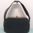 Vintage Handbag Purse Navy Blue Gold Tone Latch Closure by Kessler
