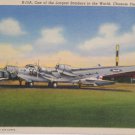 WWII Postcard B-15A One of the Largest Bombers in the World Chanute Field