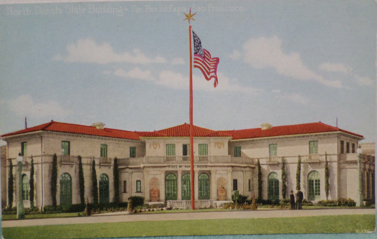 Antique Postcard Panama Pac Intl Expo San Francisco North Dakota State Building