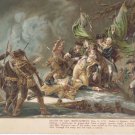 Antique Military postcard Death of Gen. Montgomery Authorized by Congress 1898