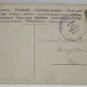 Antique Easter Postcard Rabbits Embossed Posted Divided