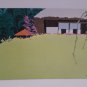 Japanese Art Postcard Signed by Artist Japan Unposted Divided