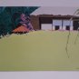 Japanese Art Postcard Signed by Artist Japan Unposted Divided