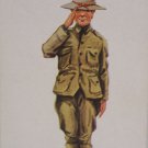 WWI Postcard Illustrated by Wall Unposted Divided