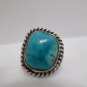 Turquoise Ring Old Pawn Sterling Silver Size 5