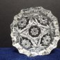 Large Ashtray Early American Prescut Clear Glass Anchor Hocking Star of David