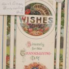 Antique Thanksgiving postcard John Winsch Embossed Unposted Divided