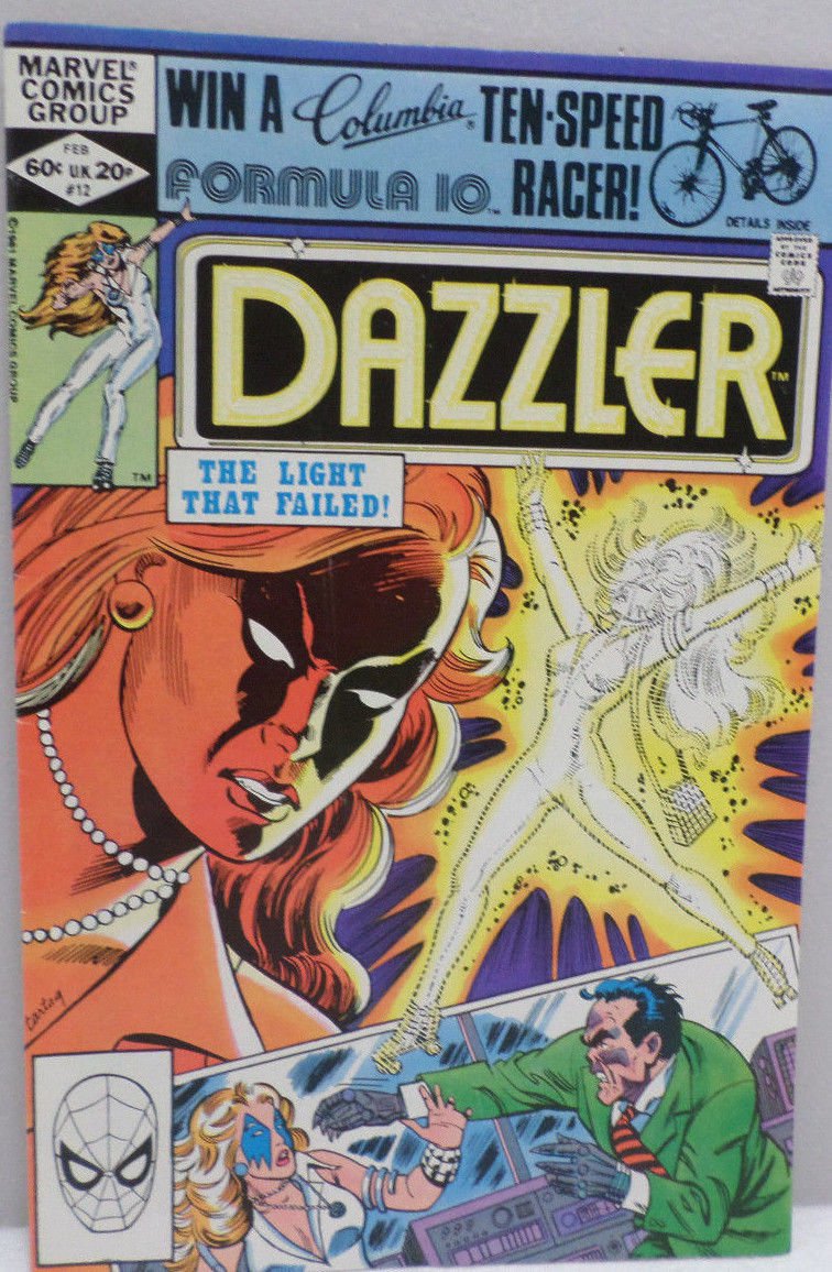 DAZZLER The Light That Failed February 1982 No. 12 Marvel Comics Comic Book