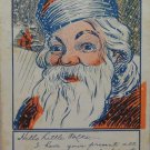 Antique Christmas Postcard Santa Claus Undivided Unposted