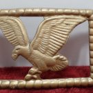 Belt Buckle Gold Tone Metal Eagle Design