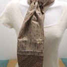 Glentex Womens Scarf Acetate Browns and Tans made in Japan Vintage