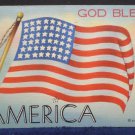 Antique Postcard God Bless America Genuine Curteich Chicago C.T. Art Colortone