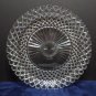 Serving Tray Platter Clear Glass Diamond Pattern