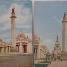 Two Postcards Panama Pacific Intl Expo San Francisco  Column of Progress