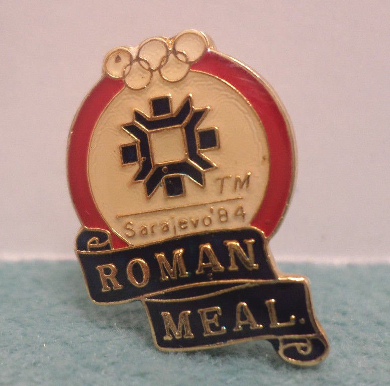 1984 Los Angeles Olympics Collector Pin Roman Meal