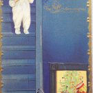 Antique Christmas Postcard Night Before Christmas Series Embossed