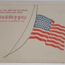 Antique Patriotic Postcard U.S. Flag Memorial Day Posted Divided