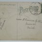 Antique Easter Postcard Rabbit Chick and Egg Embossed Posted Divided