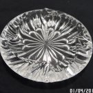Ashtray Round  Crystal with a Textured Design