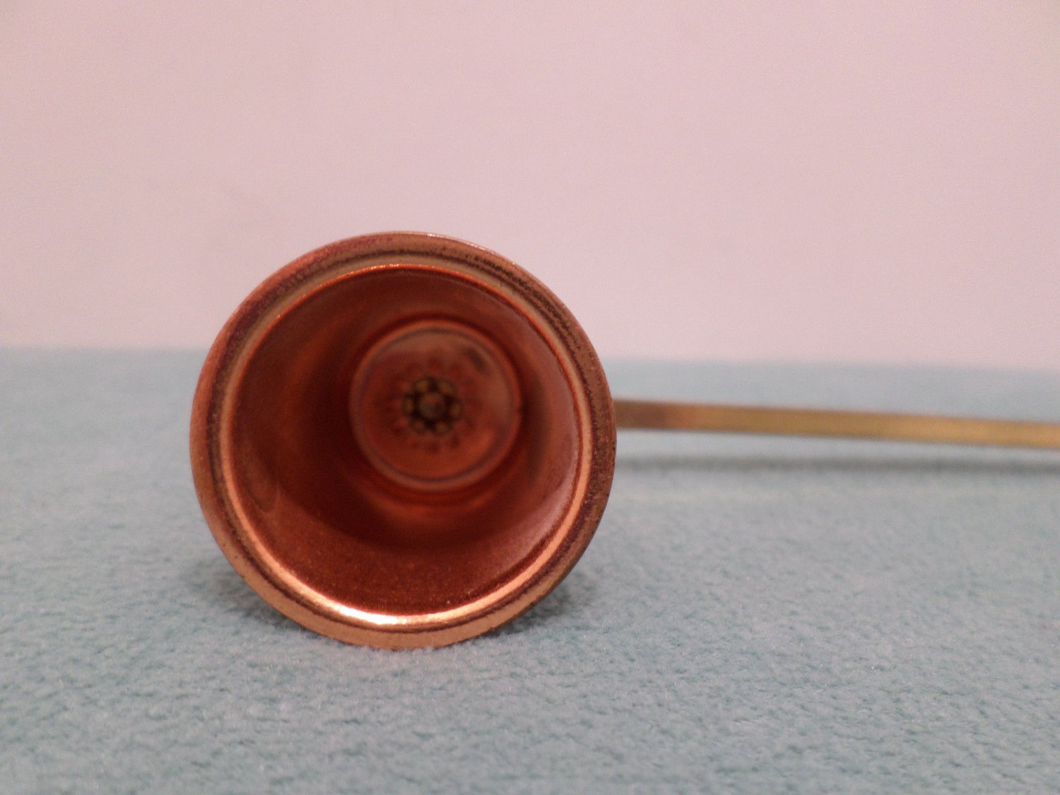 Vintage Candle Snuffer Copper with a Brass Twisted Handle