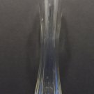 Clear Glass Vase with Ruffled Rim Vintage