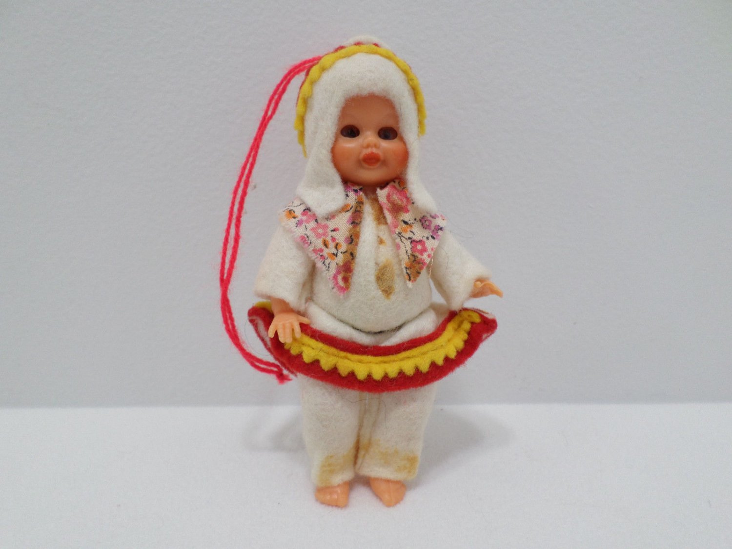 Vintage Miniature Plastic Doll for Parts or Repair