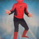 Halloween Costume Spiderman Boys size 7-10 by Disguise and 1 Pair of Gloves