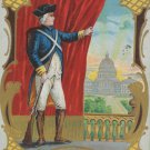 Antique Patriotic Postcard Embossed Posted Embossed