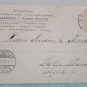Antique Easter Postcard Rabbit Colored Eggs Posted Undivided