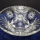 Candy Dish with Three Feet Early American Prescut Star of David Anchor Hocking