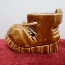 Brown Shoe Figurine Porcelain Vintage