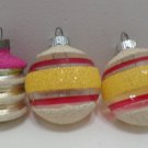 Vintage Christmas Tree Ornaments Bulbs by Shiny Brite 3 Pcs