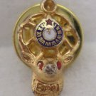 Elk Club Lapel Pin BPOE Gold Tone Metal