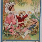 Antique Postcard Victorian Religious Sanders Embossed Unposted Divided