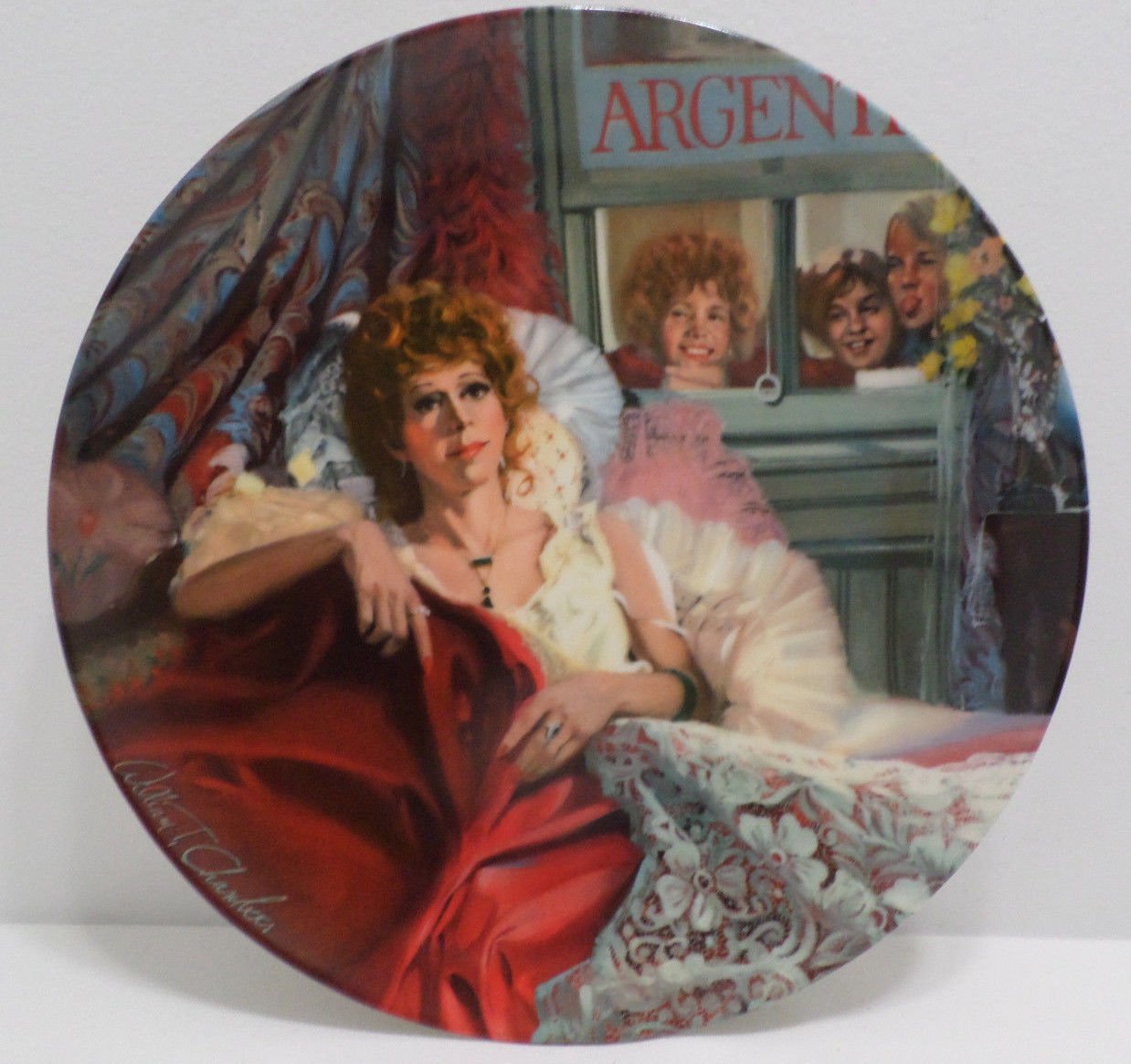 Collector's Plate  Annie and Miss Hannigan by William Chambers Porcelain