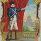 Antique Patriotic Postcard U.S. Flag Embossed Posted Divided
