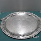 Vintage Serving Tray Large Silver Plated Oval