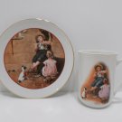 Collector Cup and Plate The Music Maker by Norman Rockwell Young Love Series