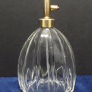 Large Vintage Perfume Bottle Clear Glass