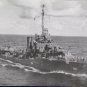 USS Hull DD 350 Military Ship Real Photo Postcard Official U.S. Navy